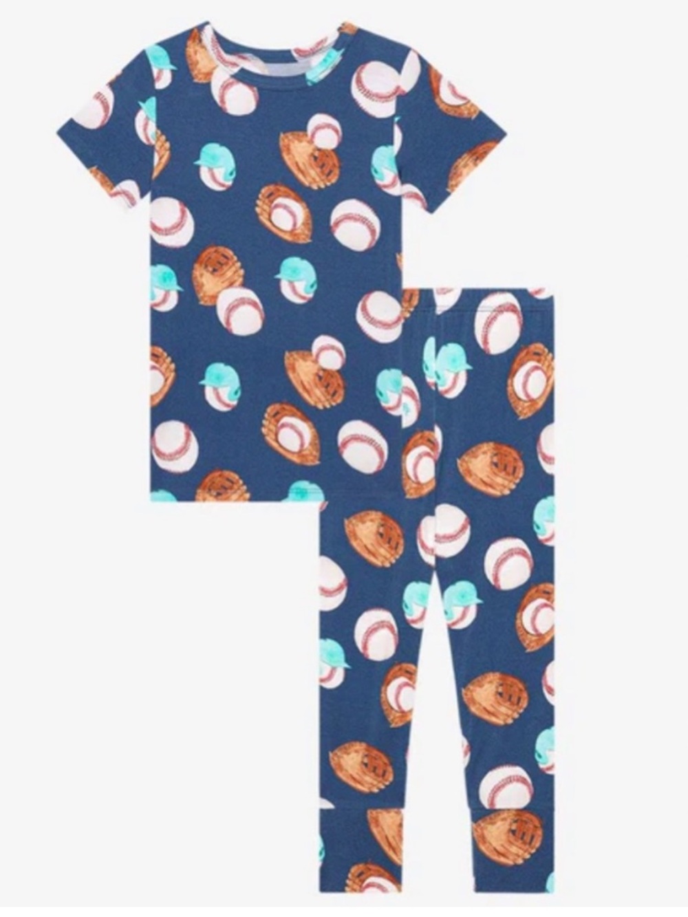 Posh Peanut Short Sleeve Top and Pants Baseball Size 8